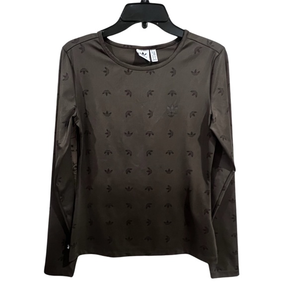 Adidas Brown Tee with Logo Accents - Picture 2 of 5